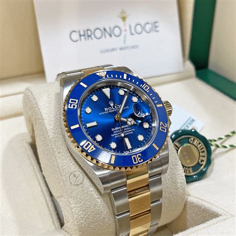 rolex gold and blue|rolex submariner blue gold silver.